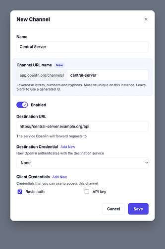 New Channel proposed custom URL name